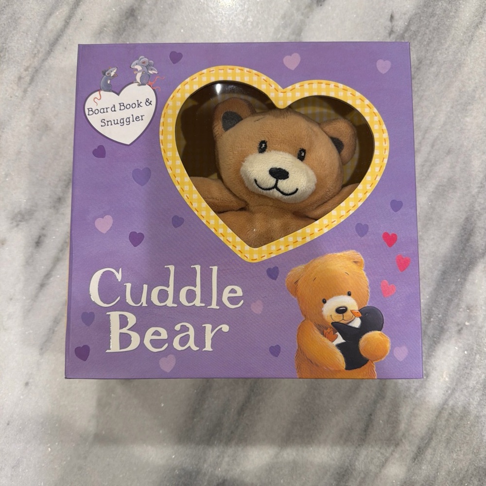 Cuddle Bear Board Book & Snuggler Set NEW Book and Plush Lovey‎ Gift Baby Shower